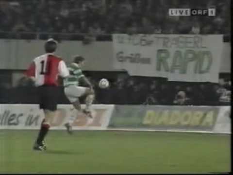 EC 95/96: Rapid Wien - Feyenoord, Tor zum 2:0
