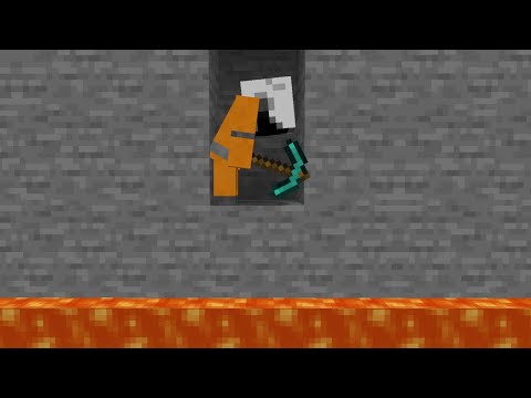 Is digging straight down in Minecraft dangerous?