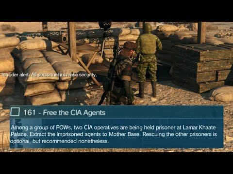 Modded MGS 5 - Free the CIA Agents (Custom Side-op)