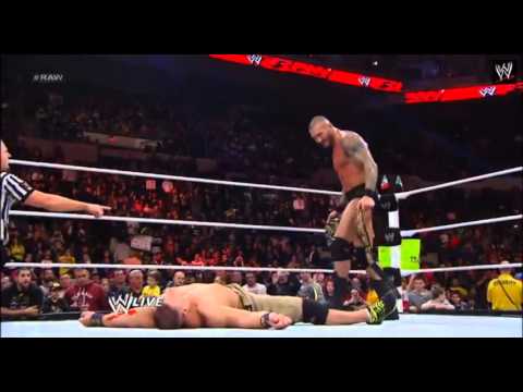 WWE RAW 11/25/13 - RANDY ORTAN WINS WWE AND WHC !!!!