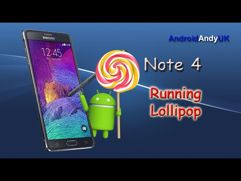 Samsung Galaxy Note 4 running Lollipop Android 5.0