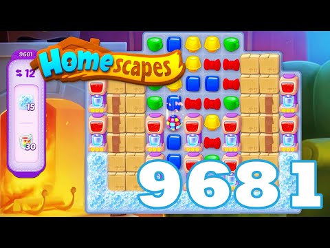 Homescapes Level 9681 HD 3 - match puzzle game | Gameplay Walkthrough | android | GameGo Game | IOS
