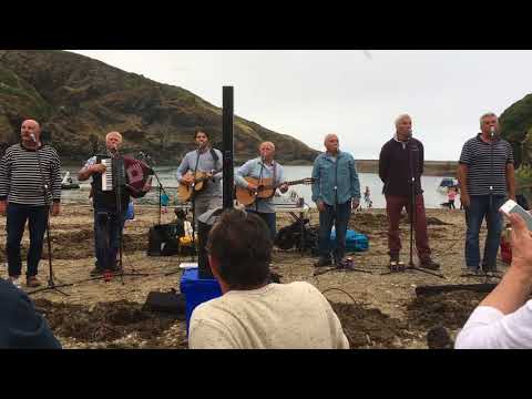 Port Isaac’s Fisherman’s Friends singing Bully in the Alley 2018