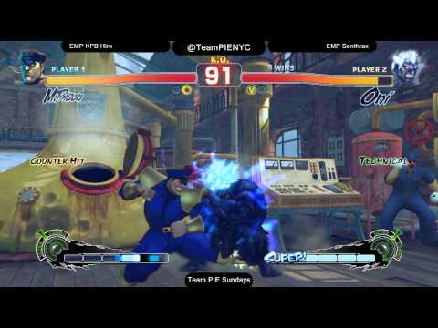 SSF4AE @ Team PIE Sundays 2/2014 - EMP Santhrax (Oni) vs EMP Hiro (M. Bison)