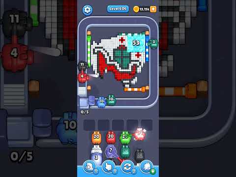 Pixel Flow Level 606 Walkthrough