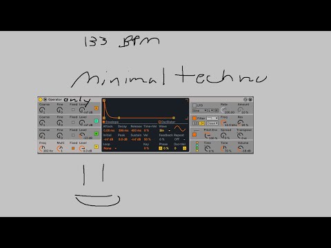 Techno Production | Operator only Workflow | Minimal Techno in Ableton live