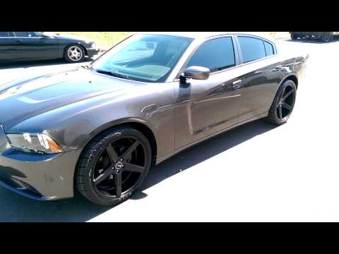 877-544-8473 22" Inch KMC KM685 District Black Rims 2013 Dodge Charger Wheels We Ship Worldwide