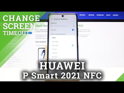How to Change Screen Timeout in HUAWEI P Smart 2021 NFC – Customize Screen Sleep Time