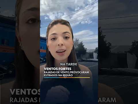 Ventos fortes provocaram estragos na região de Campinas