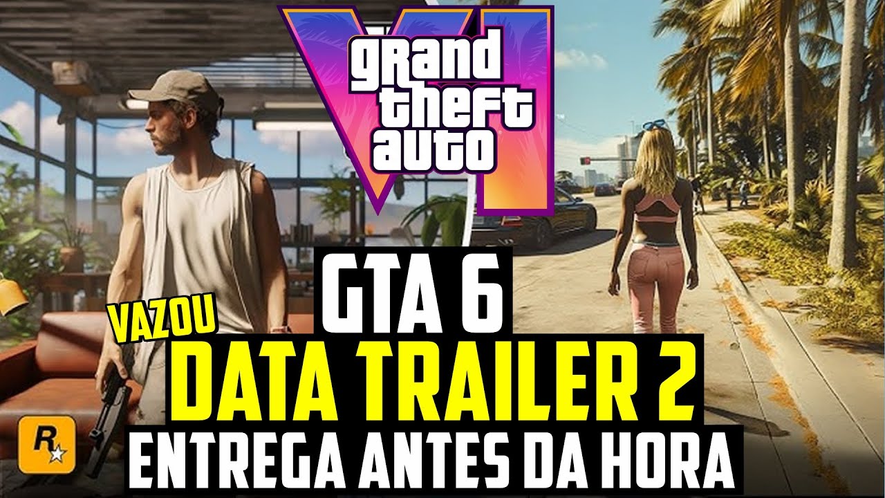 V4Z0U a DATA do TRAILER 2 do GTA 6 pra FEVEREIRO, ENTREGOU TUDO ANTES DA HORA Banda Presente no Jogo