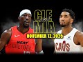 Cleveland Cavaliers Vs Miami Heat Full Game Highlights November 12 2025 NBA Season