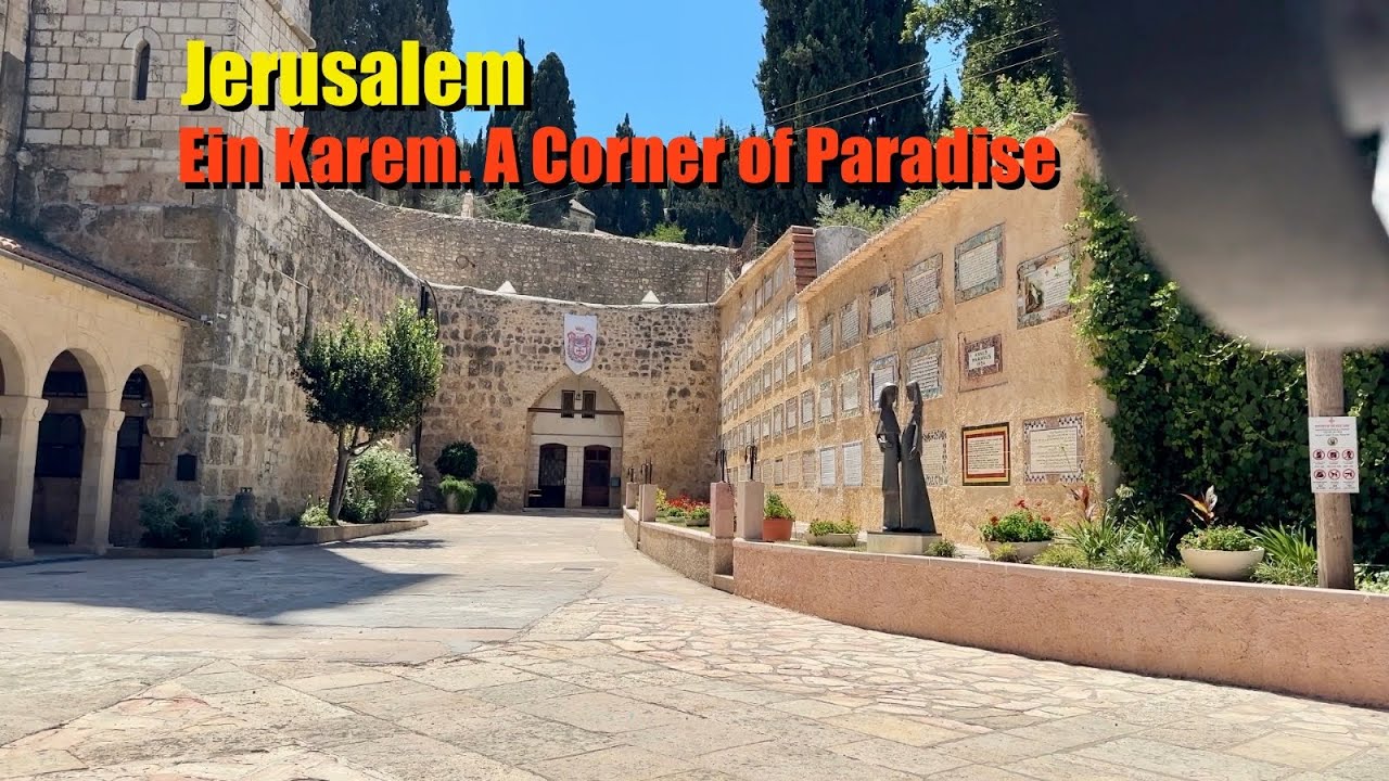 Jerusalem. A piece of paradise in a modern city. Around Ein Karem