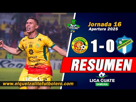 LIONS VICTORY / Marquense 1 vs Comunicaciones 0 / Matchday 16 Apertura 2025 SUMMARY
