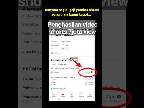 penghasilan video shorts 7 juta view | gaji youtuber shorts