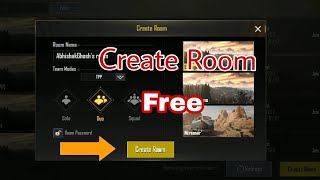 How to create Room in PubG Mobile free ! Hindi ! M