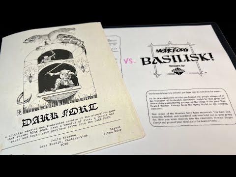 Dark Fort Versus BASILISK! Mork Borg adjacent roll and write dungeon crawls!