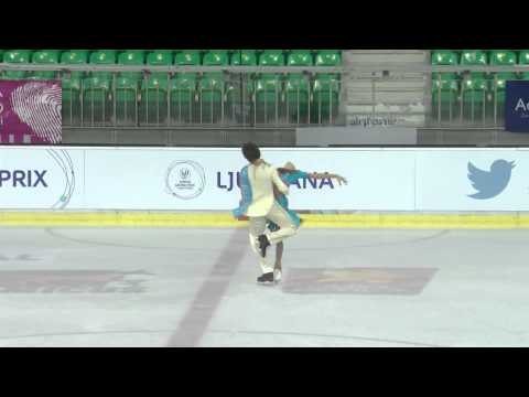 ISU 2014 Jr Grand Prix Ljubljana Free Dance Angelique ABACHKINA / Louis THAURON FRA