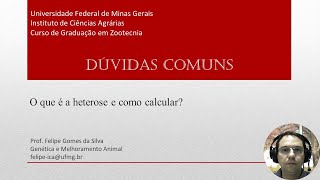 08 - O que é heterose e como calcular?
