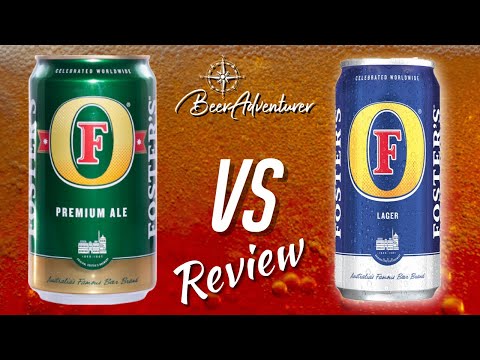 Fosters Lager vs Ale | Blue vs Green | Beer Review