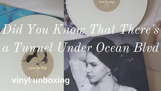 did you know that there's a tunnel under ocean blvd - lana del rey | vinyl record unboxing