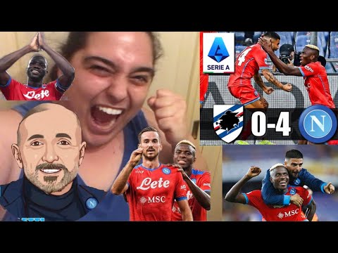 💪💙 CALCIO SPETTACOLO!! OSIMHEN, ANGUISSA, INSIGNE E OSPINA VI AMO! SPALLETTI TI AMO!😍 SAM-NAP 0-4