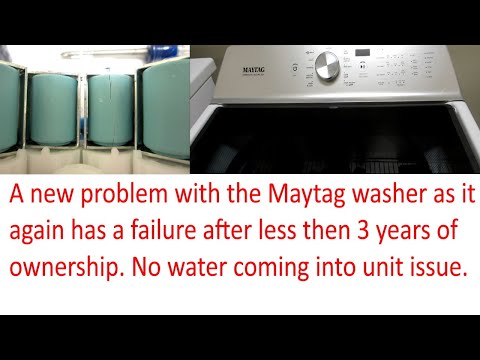 Maytag Washer Will Not Fill Up Valve Problem