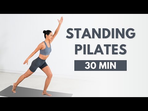 30 MIN Standing Pilates 🔥 Burn Fat Fast & Slim Full Body (No Equipment)