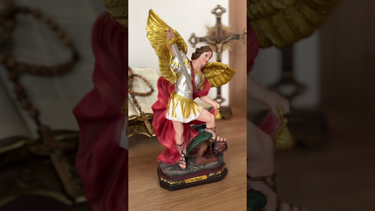 Imagem São Miguel Arcanjo Resina 30cm SACRO