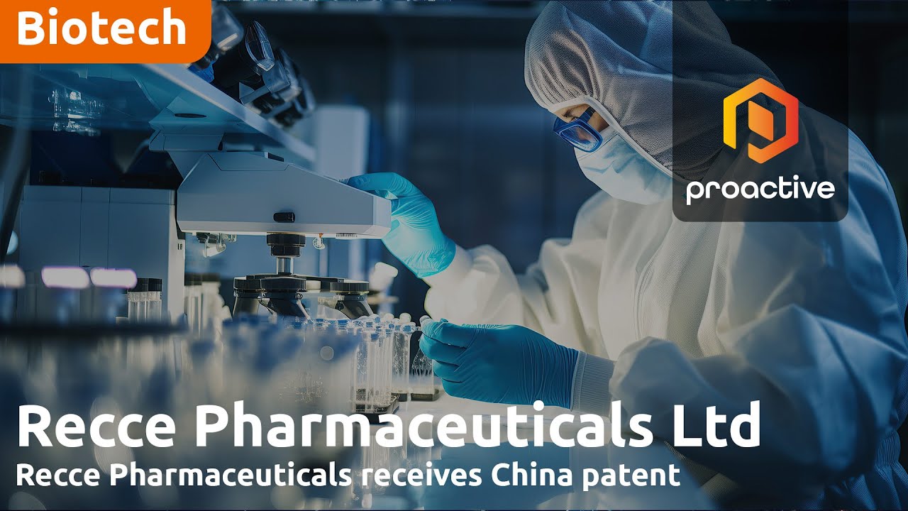 Recce Pharmaceuticals eyes Asia growth with new patent approval