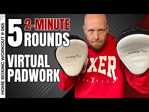 Virtual Pad Work For Beginner Boxers | 5 x 2 Min Rounds