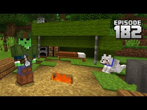 Let's Play Minecraft PE - Ep.182 : Realistic Camping FAIL!