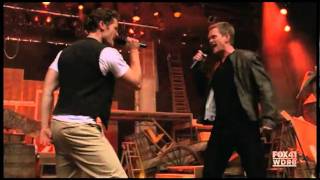 Amidst backing up Glee "Dream On"
