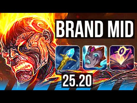 BRAND vs GALIO (MID) | 8/1/11, Legendary | EUW Diamond | 25.20