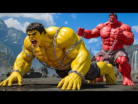 RED HULK vs YELLOW HULK EPIC BATTLE! However, THOR'S Unexpected SAVE Changes Everything!