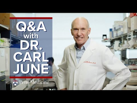 Watch video titled Q&A with Dr. Carl June on CAR T Cell Therapy on YouTube