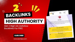 Get 2 High Authority Dofollow Backlinks FREE | SEO Backlinks Strategy That Works