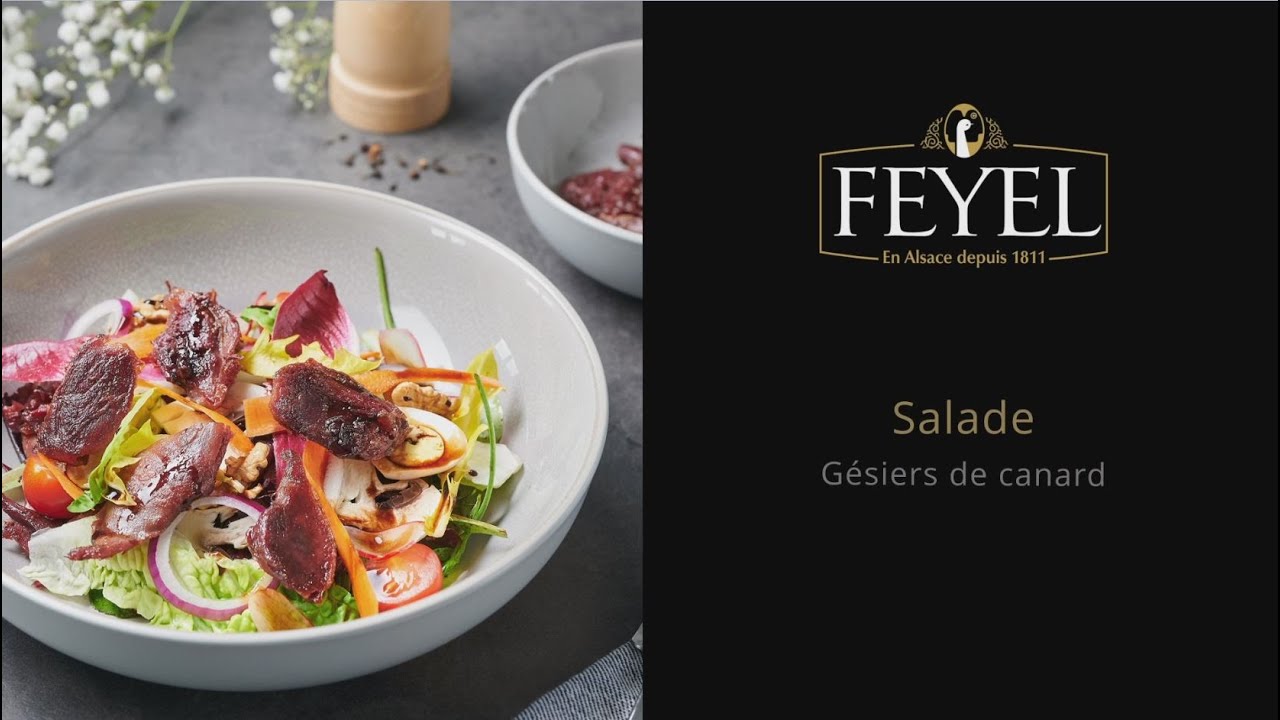 Recette salade de gésiers de canard
