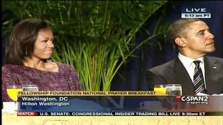 Jackie Evancho At National Prayer Breakfast Feb 2 2012 Singing To Believe.mp4