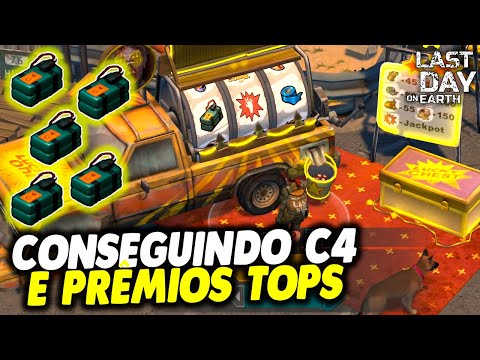 CONSEGUINDO C4 E PRÊMIOS TOPS NO CAÇA NIQUES - Last Day On Earth