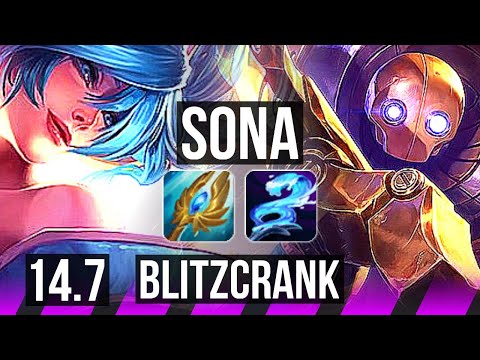SONA & Yasuo vs BLITZCRANK & Sivir (SUP) | Rank 2 Sona, 5/2/21, 900+ games | BR Challenger | 14.7