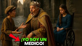 MAJESTAD, YO PUEDO HACER QUE SU HIJA VUELVA A CAMINAR, LE DIJO EL NIÑO MENDIGO AL REY LLORANDO...