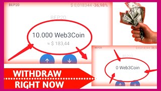 How to withdraw web3coin / way to sell webecoin airdrop