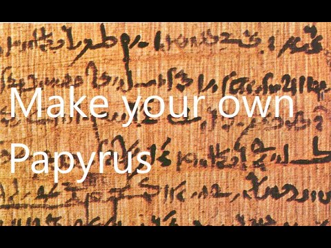 Market Hall Museum from Home: Make and Create your own papyrus