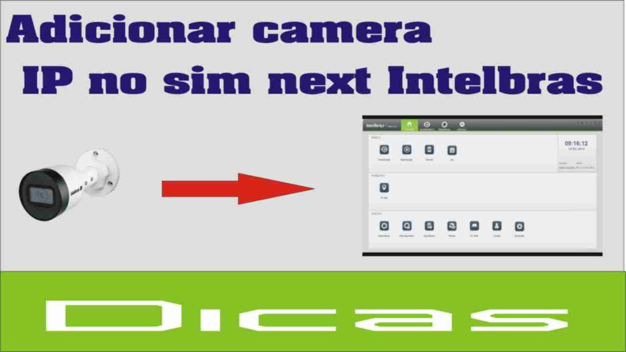 Adicionar camera ip no sim next