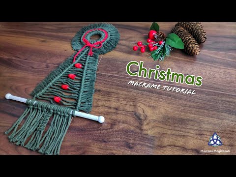 DIY Macrame Christmas Tree Decoration EASY Christmas Crafts