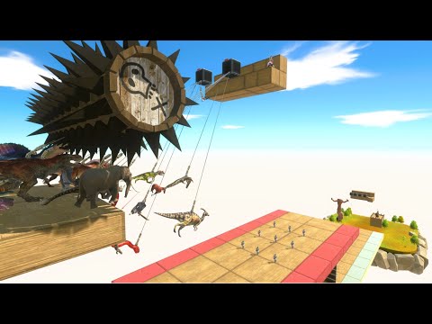 Run for Your Life! Animals Escape Monsters and Spiked Rolling Logs - Animal Revolt Battle Simulator