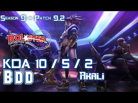 KT BDD AKALI vs ZOE Mid - Patch 9.2 KR Ranked