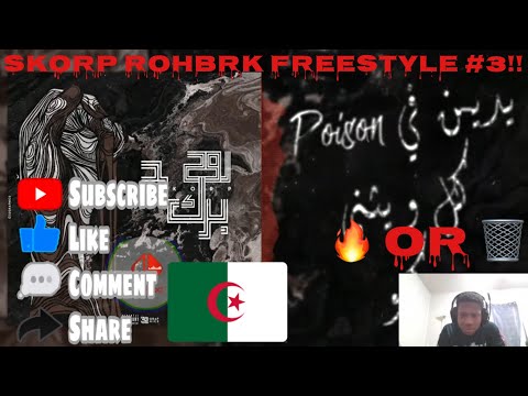 American Reaction To Algerian Rap Reaction SKORP - RohBrk Freestyle #3 | LMERicoTv Reaction