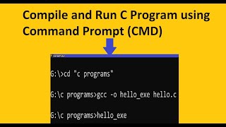 Compile and Run C Program using Command prompt || CMD ||GCC compiler ||Omi