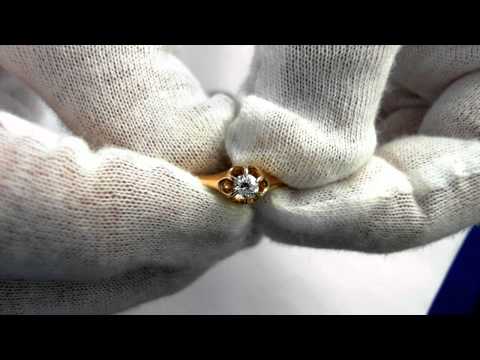 Victorian Era (Circa 1890) Engagement Ring -1/4 Ct Diamond in 14K